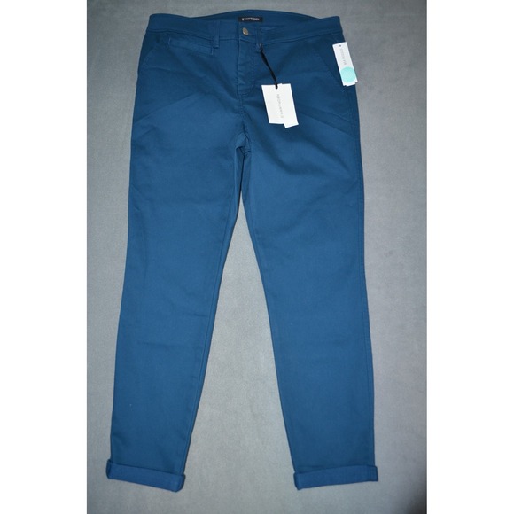 41 Hawthorn Pants - 41 Hawthorn Rosabel Mid Rise Skinny Pants Size 14 Blue Stretch New